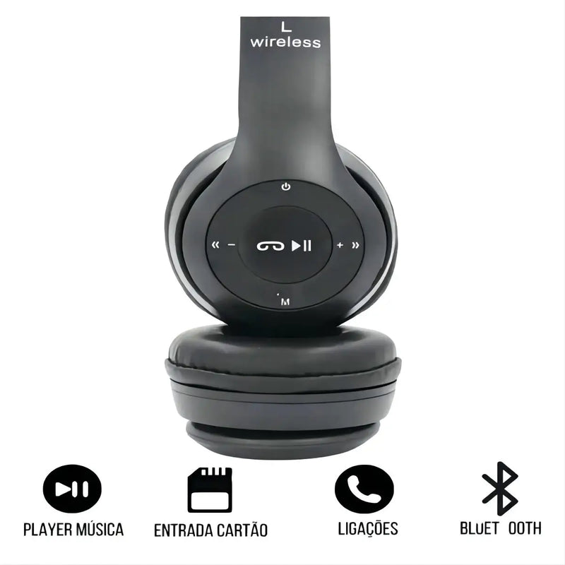 Fone De Ouvido Sem Fio Headphone Bluetooth Estéreo